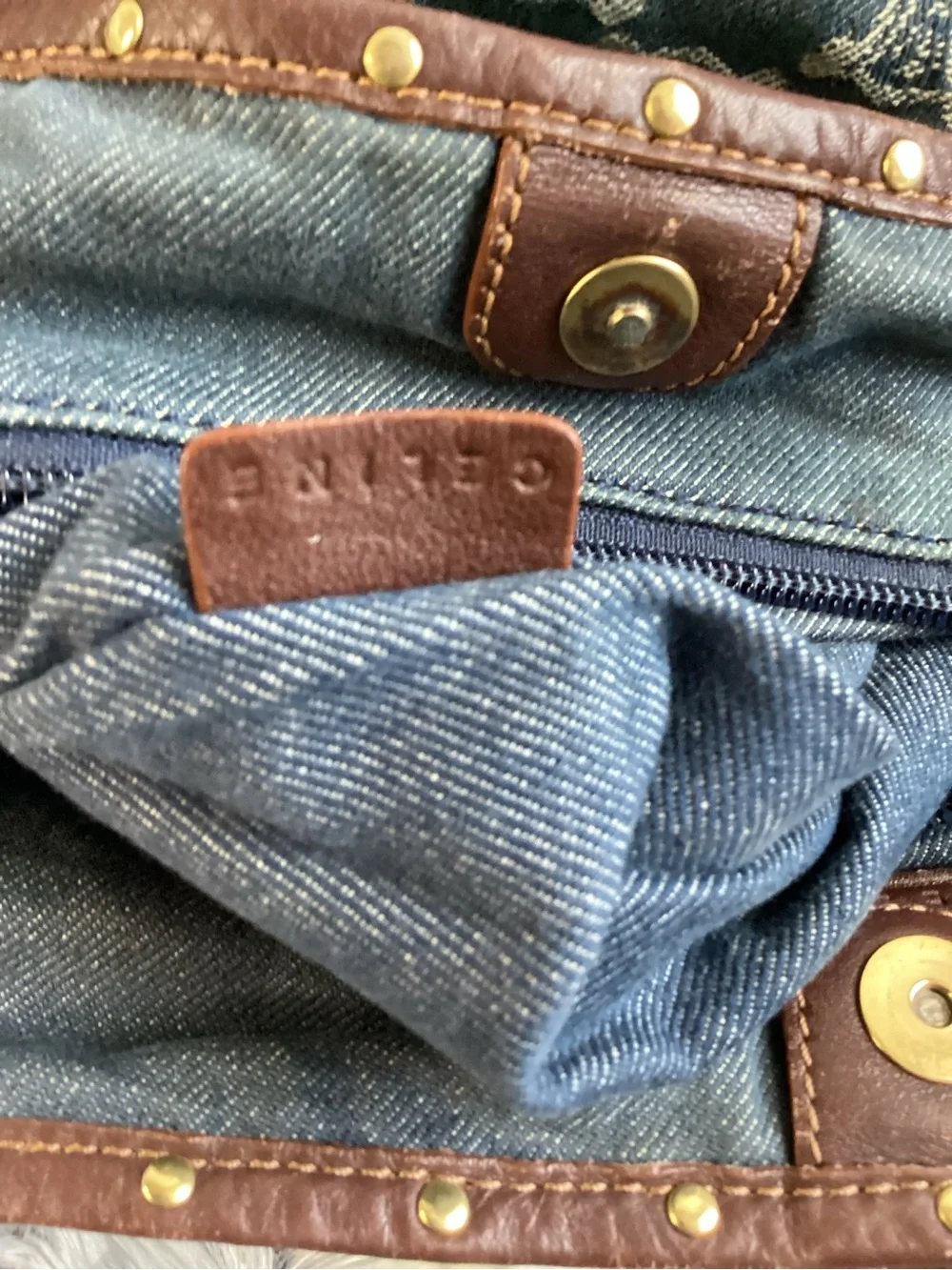 Celine Macadam Denim Bittersweet Hobo good/fair - Picture 7 of 9